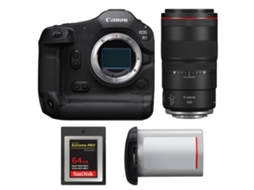 Eos R1 + Rf 100mm F/2.8 L Macro Is Usm + 1 Sandisk 64gb Extreme Pro Cfexpress Type B + Canon Lp e19 + Ebook Pricedirect CANON