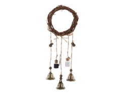 Rebe-campana De Viento Para Pomos De Puerta Rústica Decorativa Protectora Para Sala Dormitorio Balcón