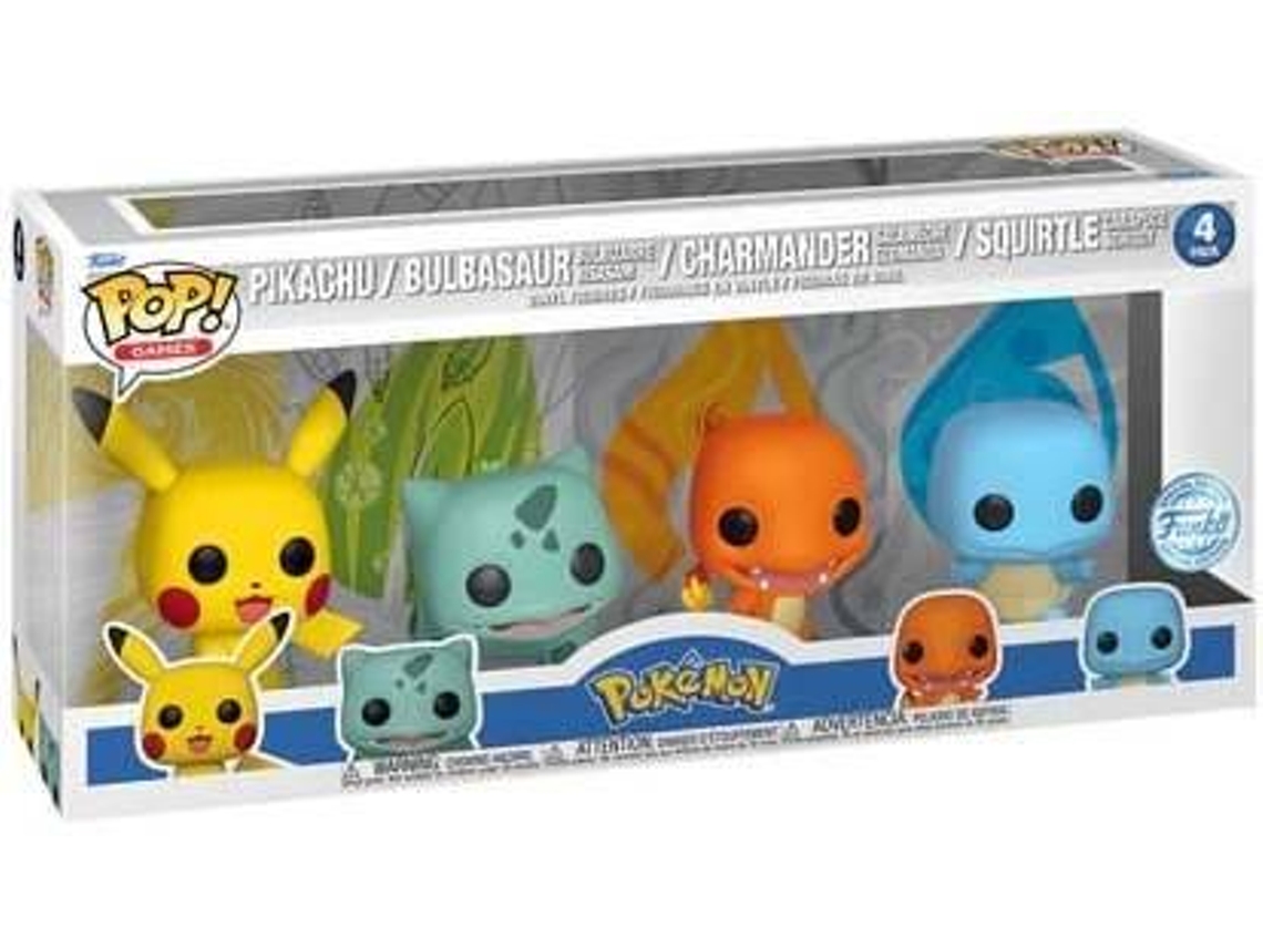 Figura FUNKO Pop! Starters: Pokemon - Pack 4 (Possível Chase)