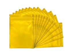 2026 bolsas Anti olor Mylar Reutilizáveis com Fita Hermética e Selo Térmico para Armazenamento de Alimentos Preto Mate 100 Unidades
