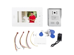Sistema Interfone Porta Com Tela 7" E Lente 120°