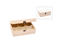 Caixa Cha 6div. 22x15x9cm 87022 Lg