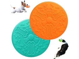 Brinquedos Para Cães, Discos Voadores, Embalagem Com 2 Unidades, Adequados De Pequeno Porte, Uso Em Terra E Na Água, Educativo, Divertido, E