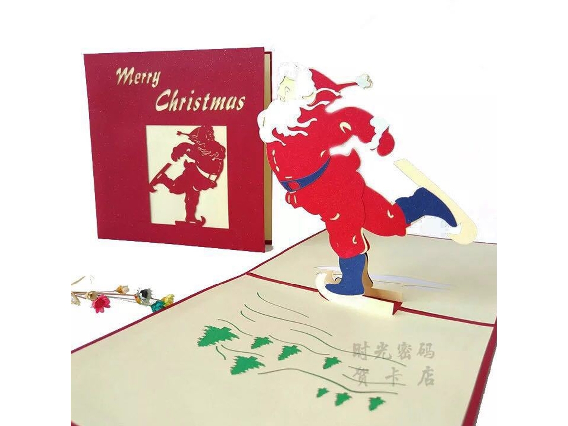 Cartão de Feliz Natal Cartão 3D Artesanal para Presentes de Natal NEVEANCE