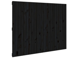 Cabeceira de Parede MAISON EXCLUSIVE em Madeira de Pinho Maciça Preto (146,5x3x110 cm)
