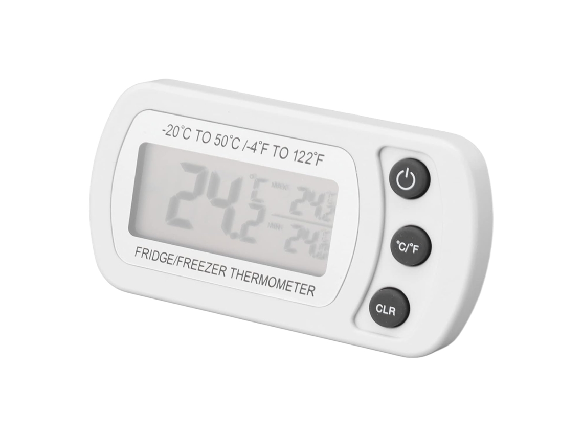 Conjunto De 2 Termômetros Digitais Para Geladeira, Freezer E Cozinha Com Visor Digital, Com Faixa De Medição 20a 50 °c
