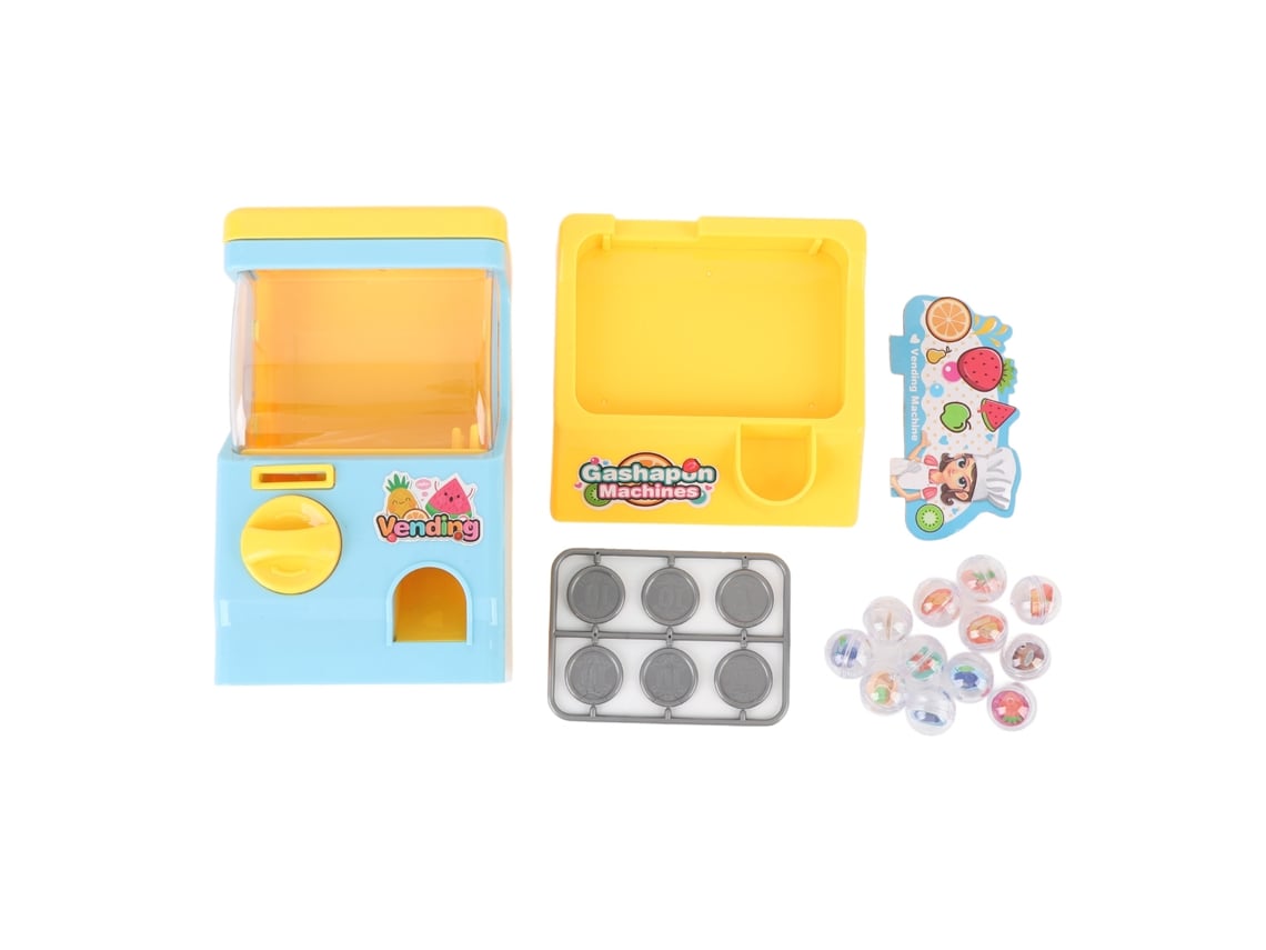 Ats máquina Expendedora de Cápsulas Miniatsura Juguete Educatsivo para Niños e Meninas Azul