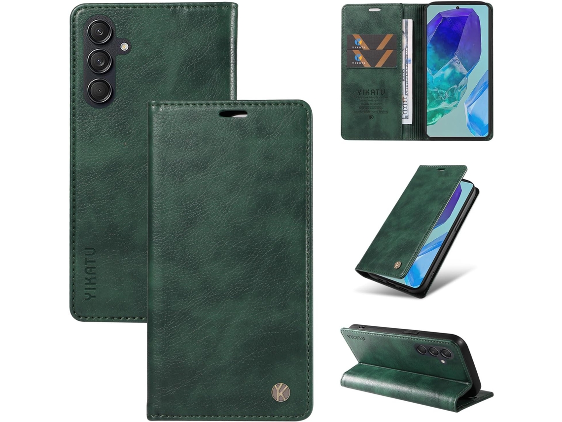 Capa Para Samsung Galaxy M55 5g, Capa Carteira Em Couro Pu Resistente A Impactos, Capa Dobrável Tipo Flip À Prova De