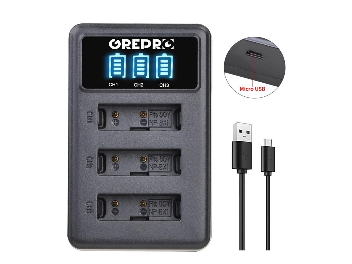 Lurelia Carregador De Bateria 5,0v 2,1a 4,2v Usb Rx100 Compatível Sony