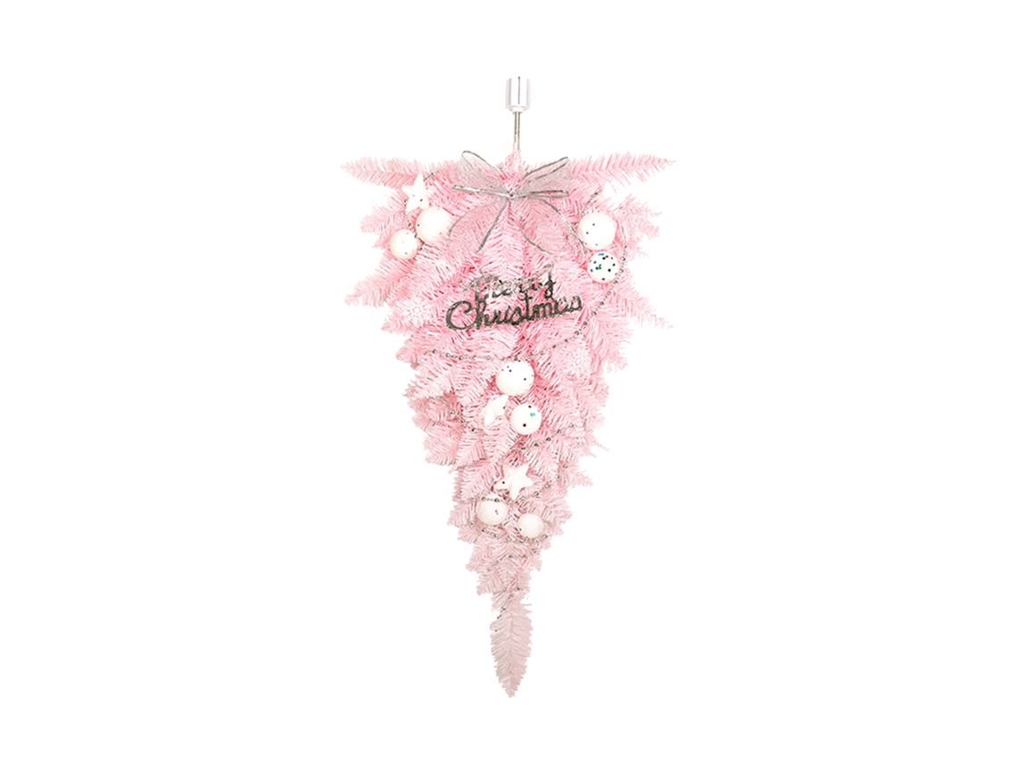 Árvore De Natal Rosa Invertida Em Pvc