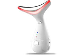 Terapia De Luz Vermelha Para Rosto E Pescoço Varinha Facial Dispositivo Facial Multifuncional Ondulado Chique De Beleza Branco Bestvite