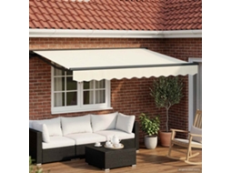 Vidaxl Toldo Retrátil Manual Creme 3,5 X 2 M