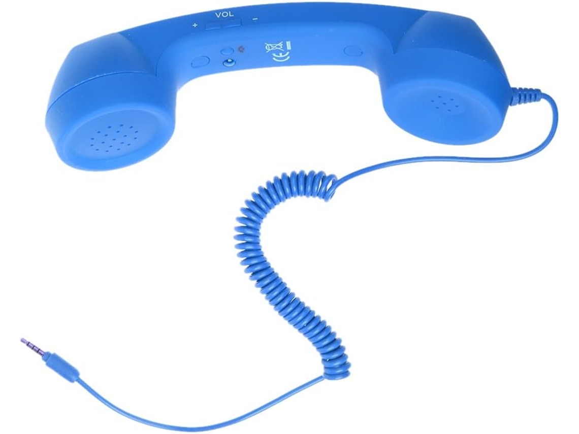 Celular Retrô Para Pc, Tablet Ou Ipad Com Entrada De 5 Mm, Azul.