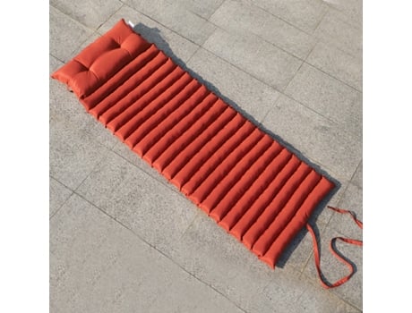 Conjunto de 2 Colchões Espreguiçadeira 180Cm Terracota 2X Sormiou Terracotta RED DECO