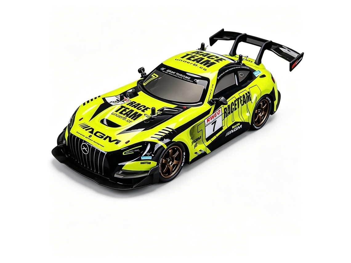 065a Amarelosq2335 063a 066a Rtr 1/16 2.4g 4wd Drift Rc Carro Giroscópio Proporcional Led Alta Velocidade On road Modelo Presente Meninos MDUG