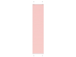 Vidaxl Rosa Plissada Cega 50x200 Cm Largura Tecido 49,4 Cm Poliéster