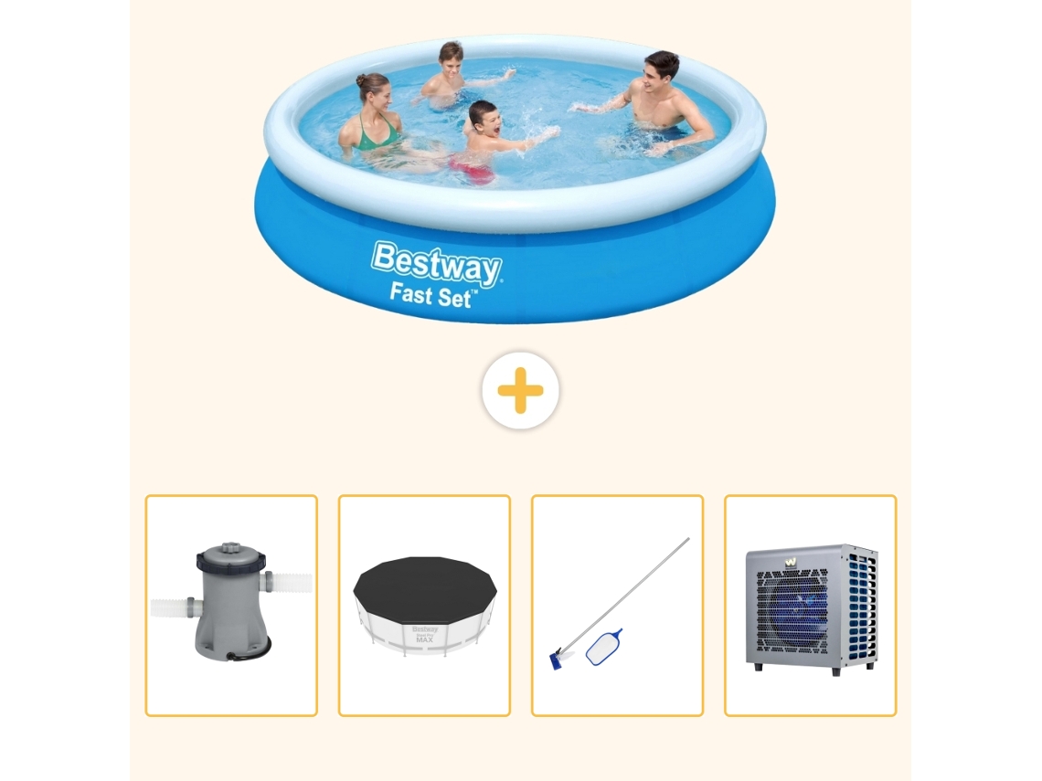 Bestway Piscina Bestway Fast Set Redonda - 366x76 Cm - 5-peças S283