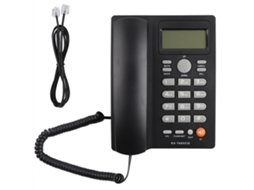 Aetheria telefone Fixo com Id Chamada e Chamada Hands free para Casa Escritório Hotel Preto