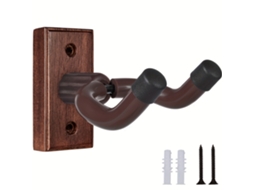 Suporte de Parede para Guitarra Feito de Madeira Maciça, Expositor Robusto para Guitarras Eletroacústicas AQUAFORGE