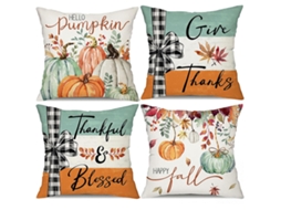 Capas de Almofadas de Abóbora Decorativas Conjunto de 4 NEVEANCE