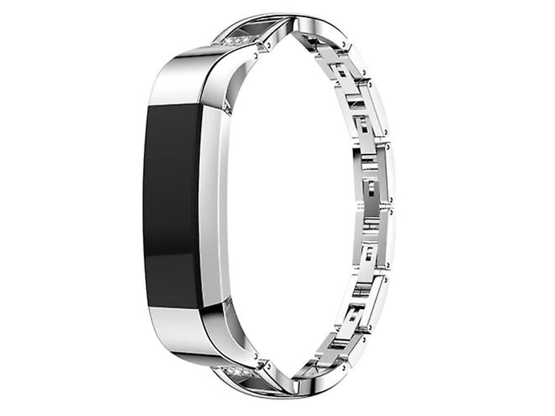 Lurelia Pulseira De Smartwatch Fitbit Alta, Metal Em Formato X, Prata