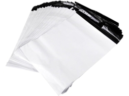 Pacote com 100 Topbathy Envelopes Plásticos Grossos para Envio, Sacos Autoadesivos Encomendas, Resistentes Bra