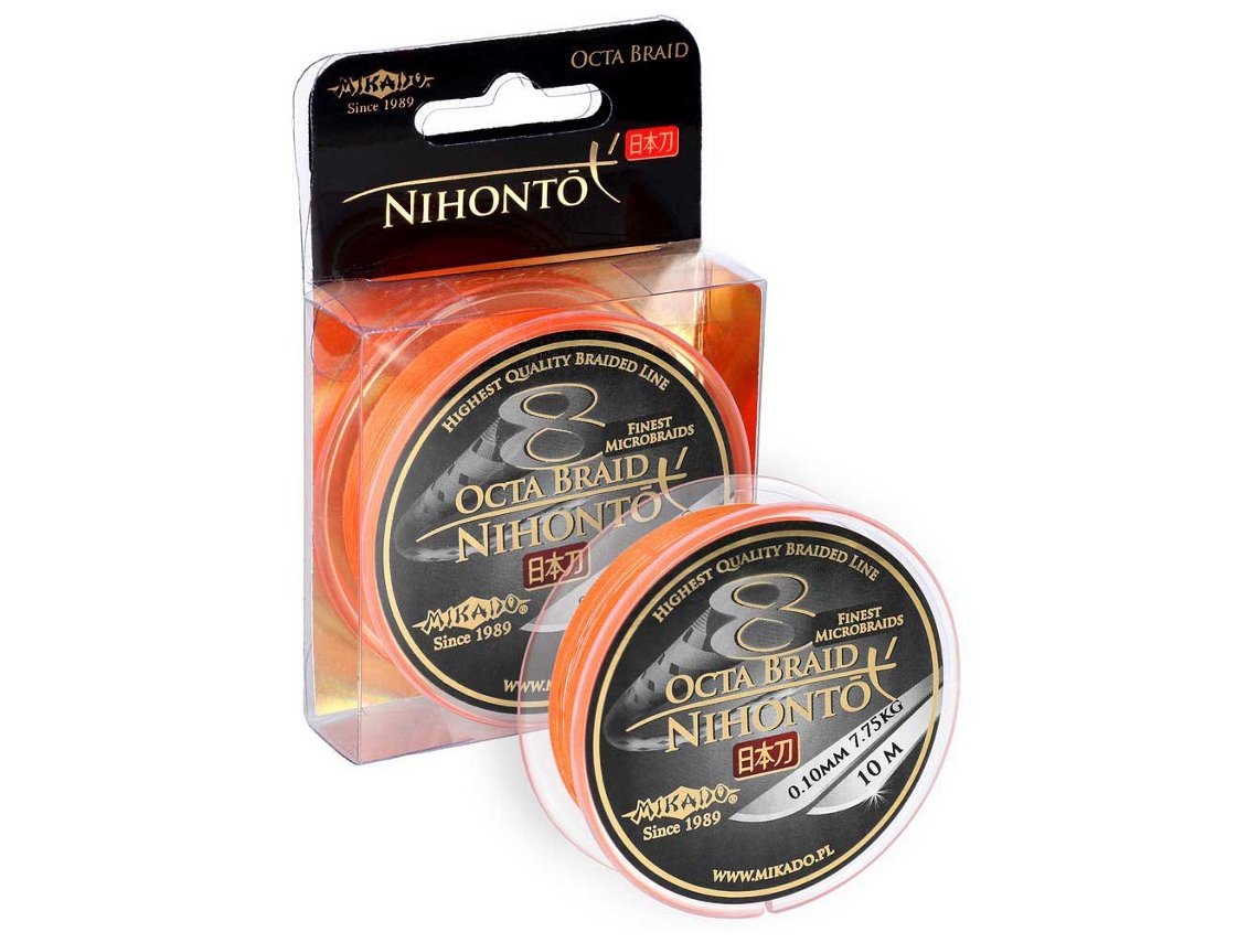 Linha Trançada Nihonto Octa 10 M Laranja 0.120 Mmmikado