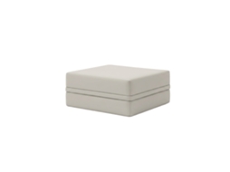 Sofá Modular Puff Convertível Liso Cinza Gelo SKOFFA