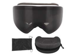 Rebe-gafas De Esquí Com Lente Magnética Anti-embaçamento Proteção Uv Para Snowboard Outdoor Otg Marco Preto Lente Preta