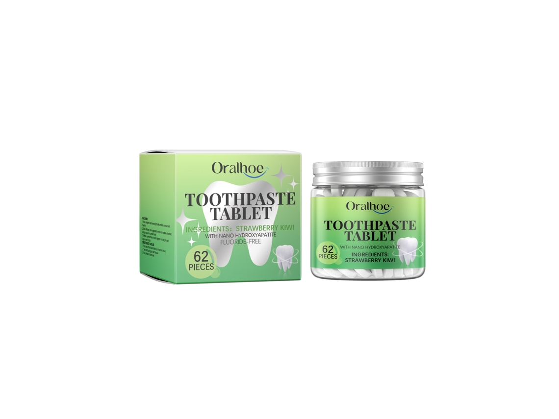Pastilhas de Dente Clareadoras com Sabor Morango Kiwi para uma Limpeza Profunda LAXISCREED