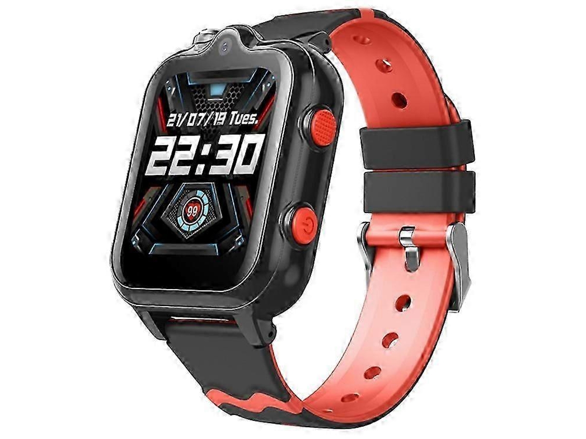 Relógio inteligente infantil D35C 4G com rastreador GPS, chamada de vídeo bidirecional, lente dupla para bicicleta elétrica infantil.