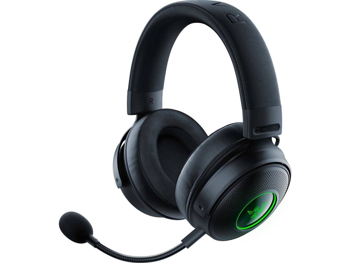 Auscultadores Gaming Wireless RAZER Kraken V3 Pro (Over Ear - Multiplataforma - Noise Cancelling - Preto)