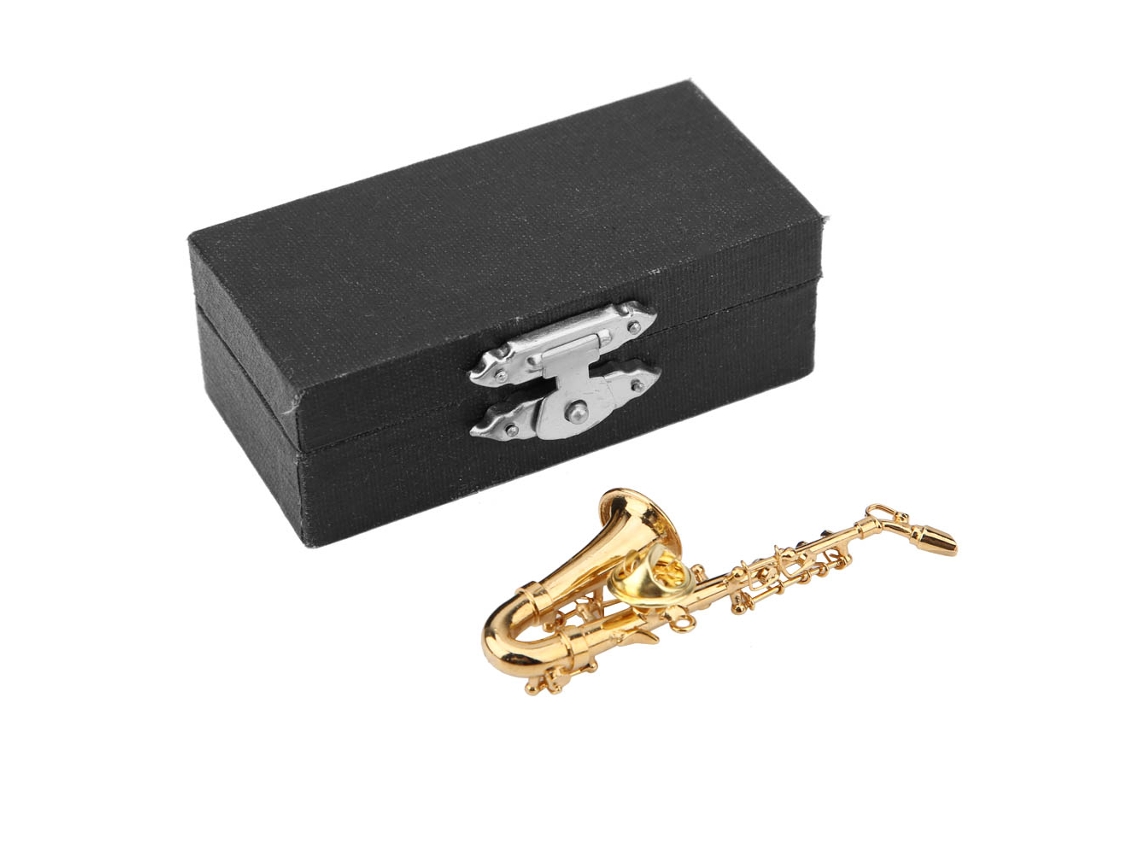 Broche Musical Dourado Único Mini Presente com Caixa