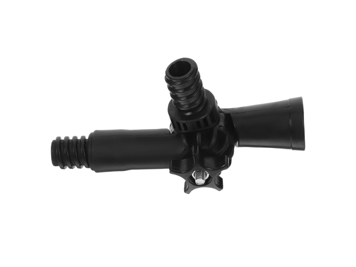 Adaptador Angular Packove Para Cabo Extensor, Com Junta E Rosca De 6mm, Feito De Plástico Preto, Ideal Para Limpeza
