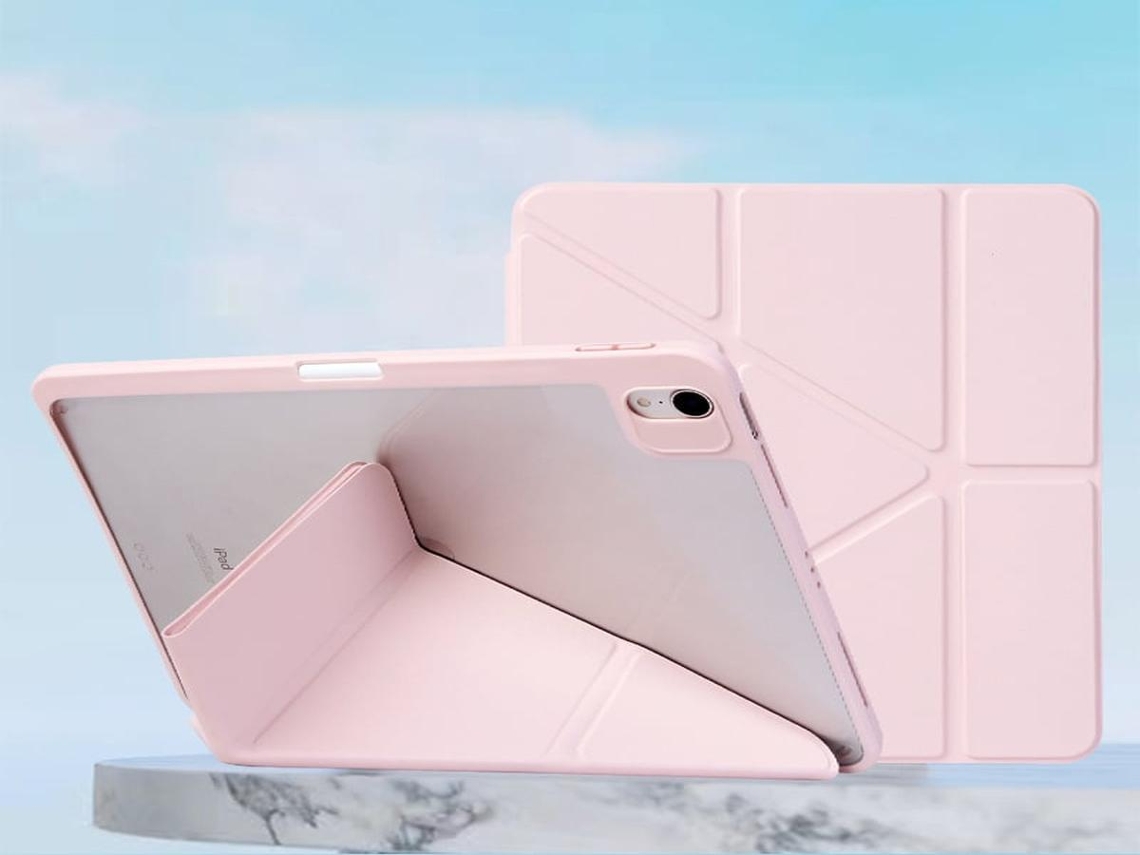 Capa Protetora em PC para iPad 10ª Geração 2025 A16 11 polegadas rosa LURELIA