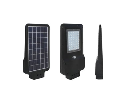 Luminária Solar de Rua 15w Led Preto St 15 6000k 1600lm V Tac
