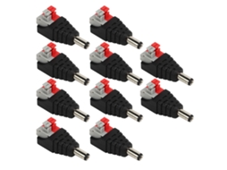 Conector Bnc Macho Laxiscreed Para Vigilância Cctv Compatível Com Interface Rca