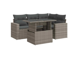 Garden Sofa Set, Garden Sofa Sets Vidaxl Cinzeto Rattan / Vime (n/a)
