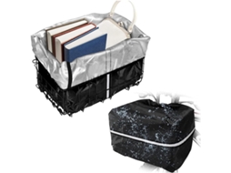 Capa Impermeável AQUAFORGE, Oxford, para Cesta de Bicicleta, Compatível, Removível