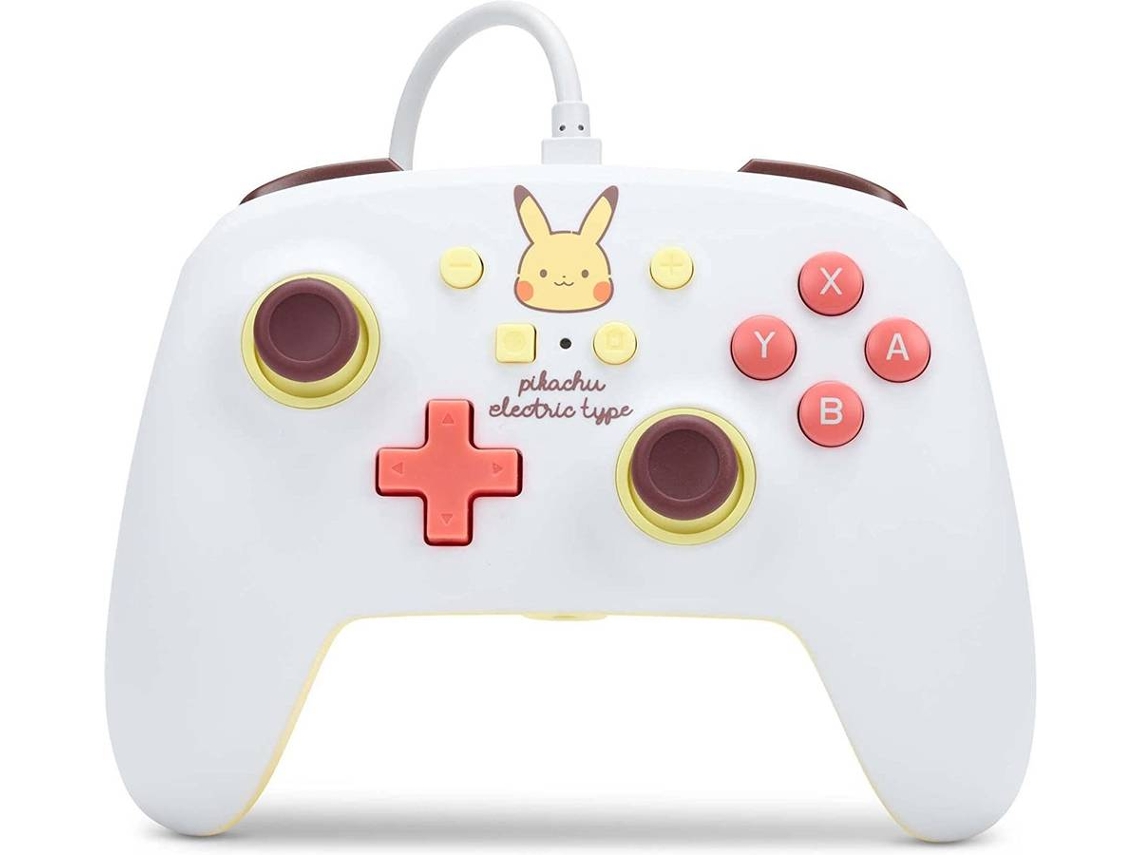 Comando Nintendo Switch POWER-A Pikachu Electric Branco
