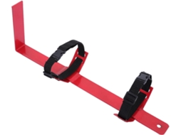 Suporte De Metal Para Garagem Com Alça Liberação Rápida E Design Angulado, Vermelho, Para Extintor De Incêndio E Uso