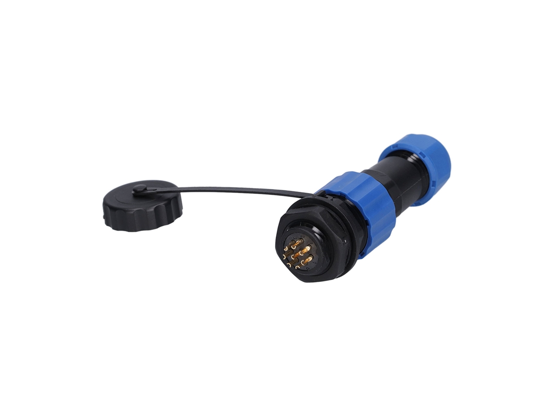 Conector Avião Plug Sustentável Resistente Ôxido 8 Pinos