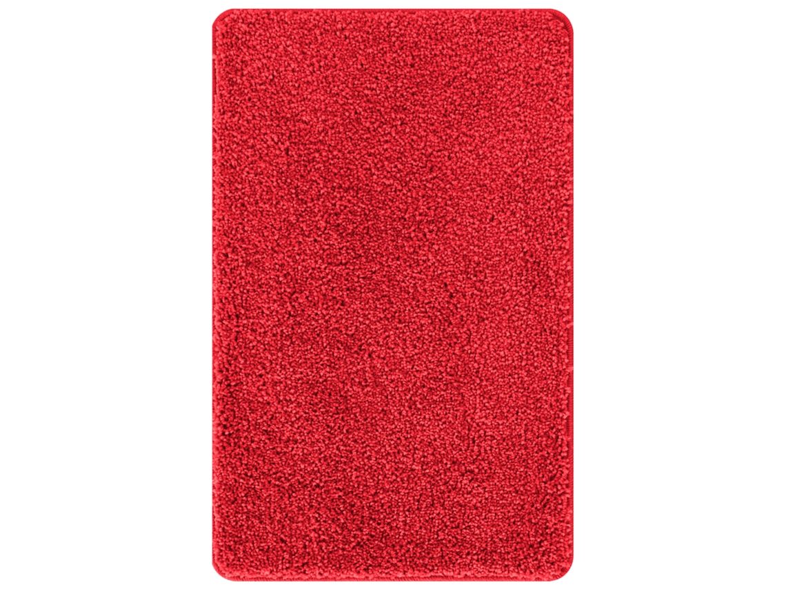 Conjunto 3 Conjunto De Tapetes De Banho Vidaxl Vermelho Polipropileno (50 X 80 Cm)