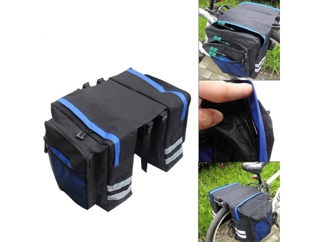 Bolsa multifuncional para bicicleta, ciclismo, mountain bike, à prova dágua, traseira, bolsa de assento, porta-malas, bolsa de ombro FOXNOVO