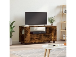Vidaxl Móvel De Tv 102x34,5x43 Cm Derivados Madeira Carvalho Fumado