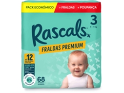 Box Fraldas Premium 6 11kg T3 RASCALS