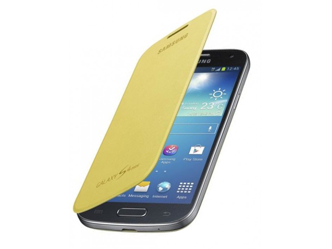 Capa flip SAMSUNG galaxy s4 mini amarelo