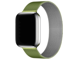 Bracelete Para Apple Watch 42/44/45/46/49mm Verde-prateado Cuich