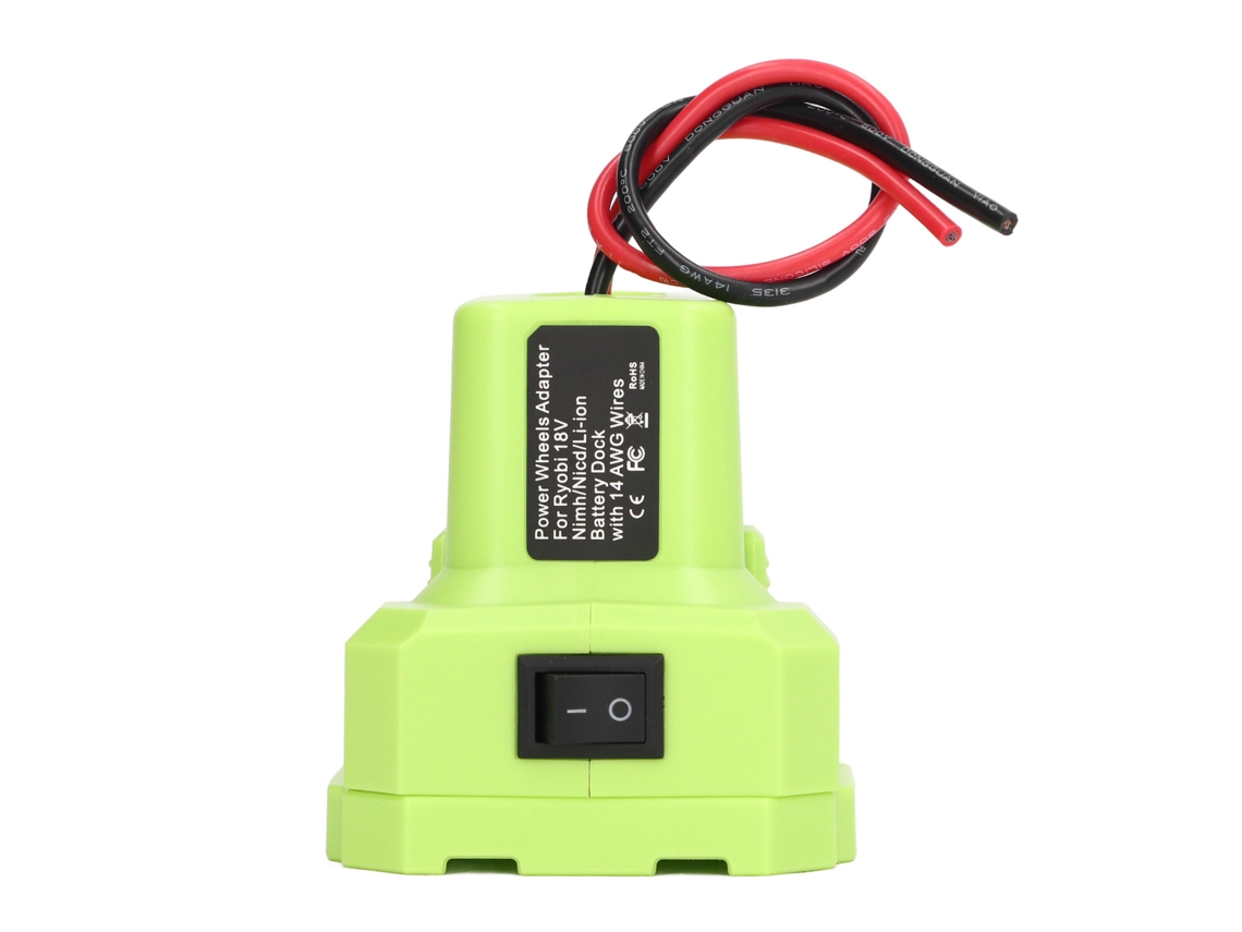 Cabo adaptador de bateria de lítio 14awg para baterias de ferramentas elétricas Ryobi série One+ de 18V