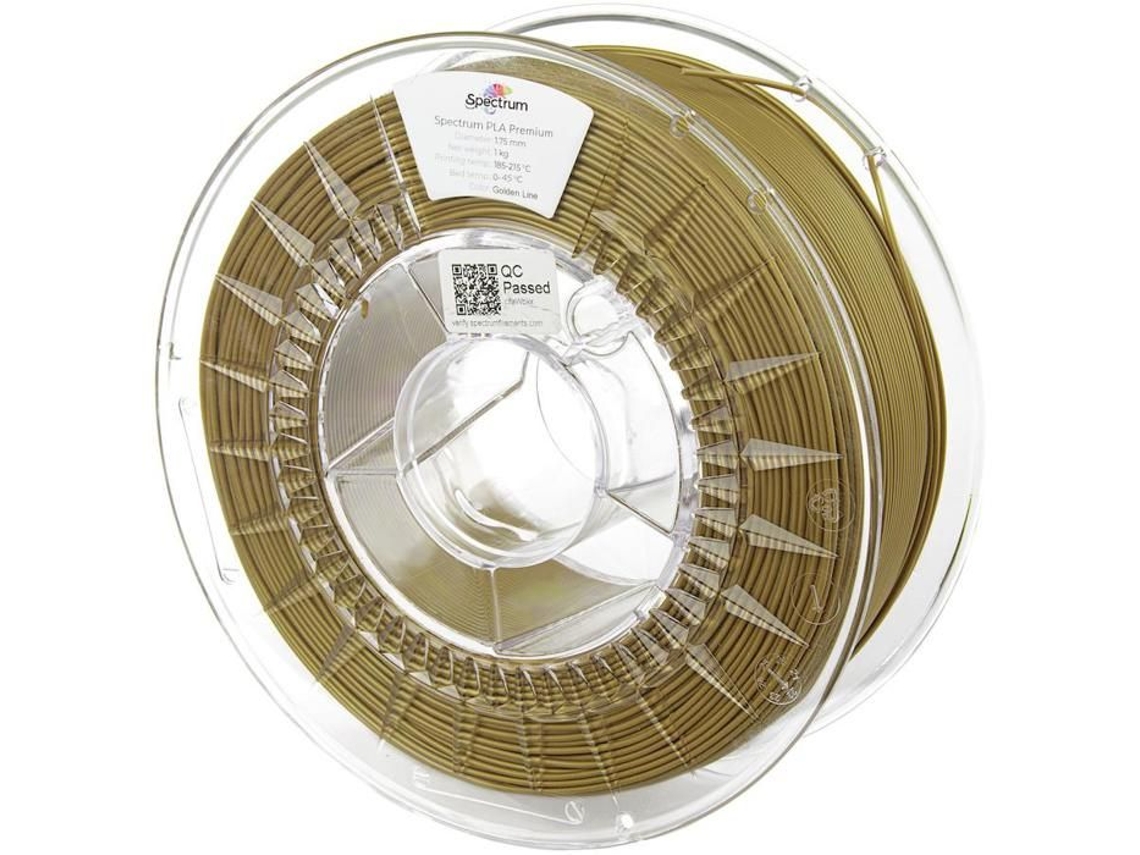 Filamento Spectrum Premium Pla 1.75mm Linha Dourada 1kg